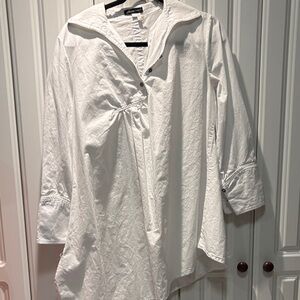 Elegant White Button Down Shirt